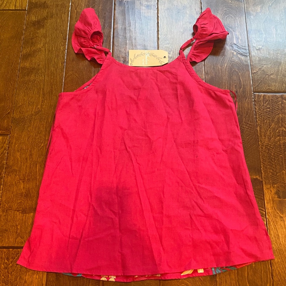 Andree Pink Embroidered Flutter Strap Size Medium - image 4